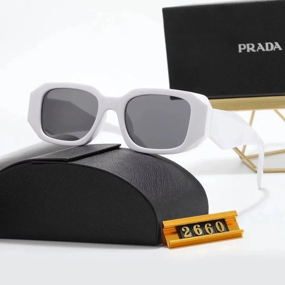 Prada Pilot Glasses thick White