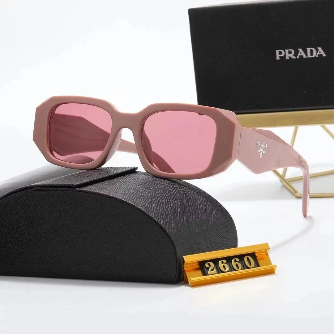 Prada Pilot Glasses thick Pink