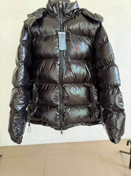 Ralph Lauren Puffer Down Jacket Glossy Black