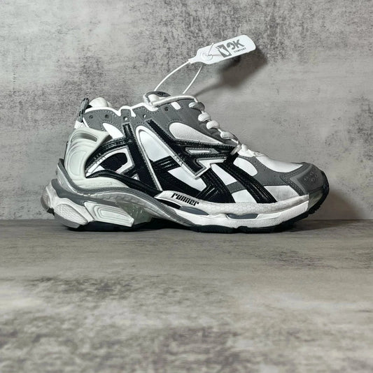 Balenciaga Runner Black White Silver