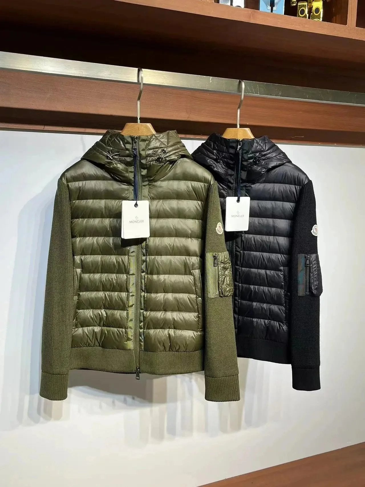 Moncler Cardigan Green and Black