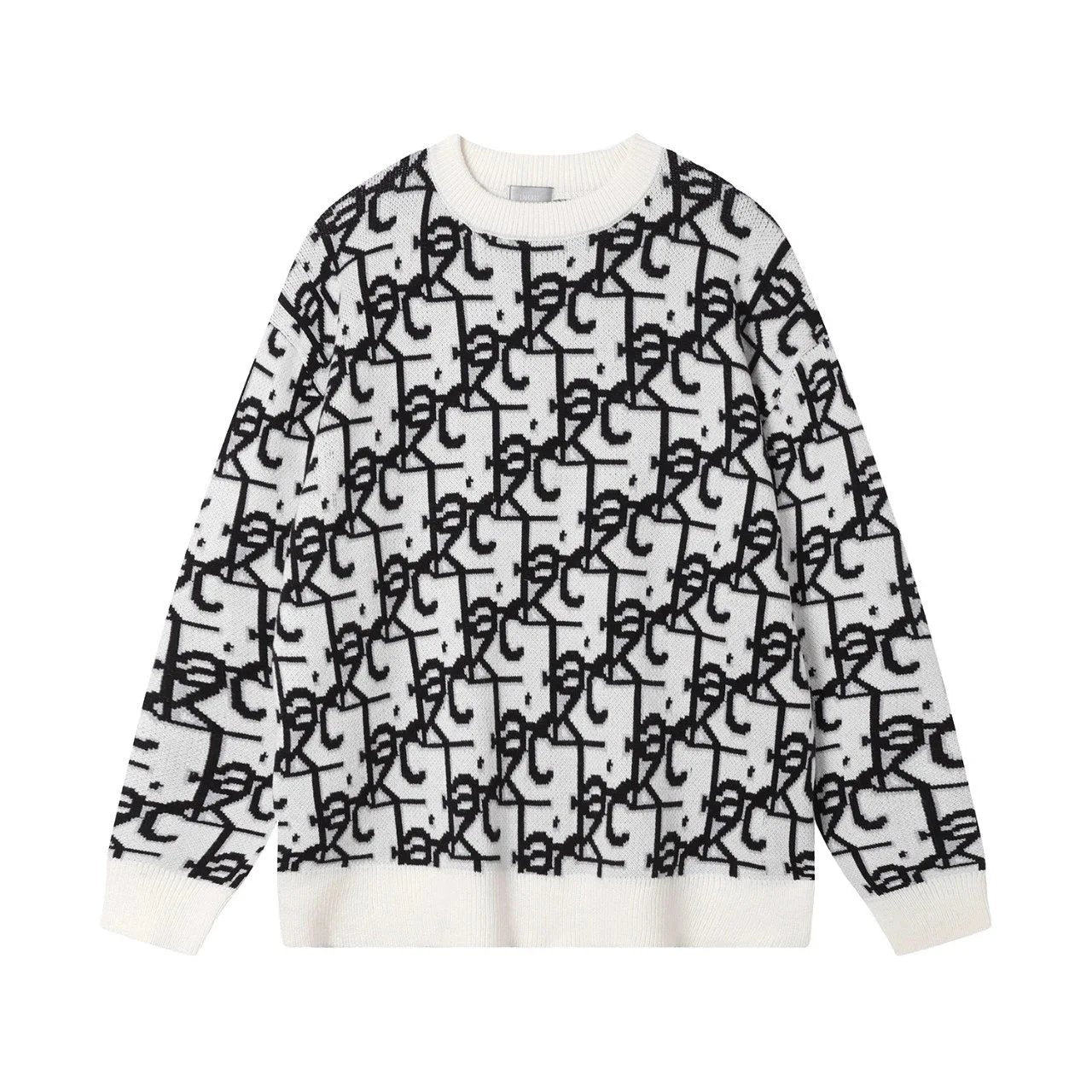 Dior All Over Icon Sweater White