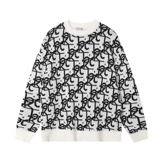 Dior All Over Icon Sweater White