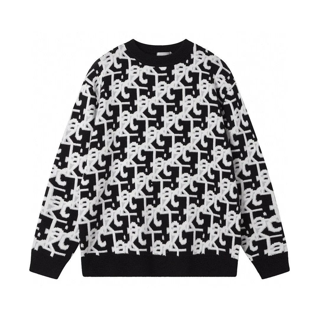 Dior All Over Icon Sweater Black