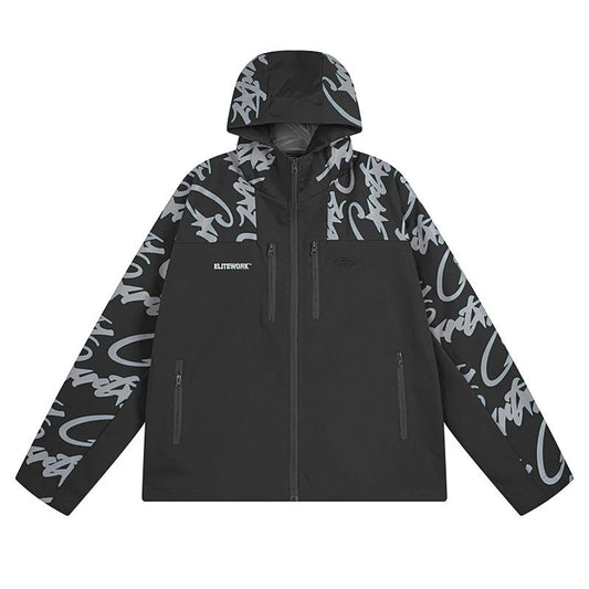 Corteiz Elitework Shell Jacket Black