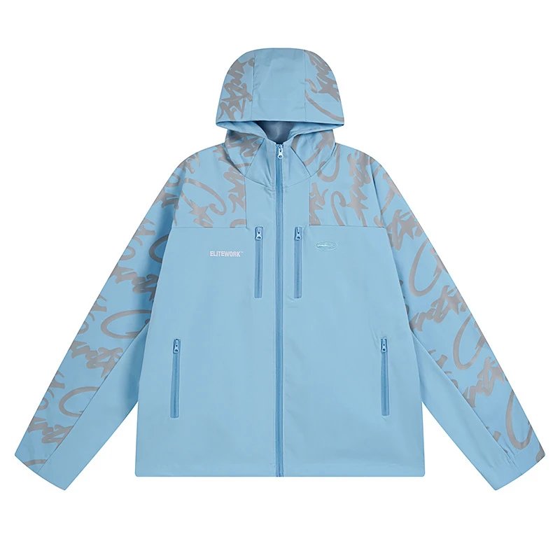 Corteiz Elitework Shell Jacket Blue