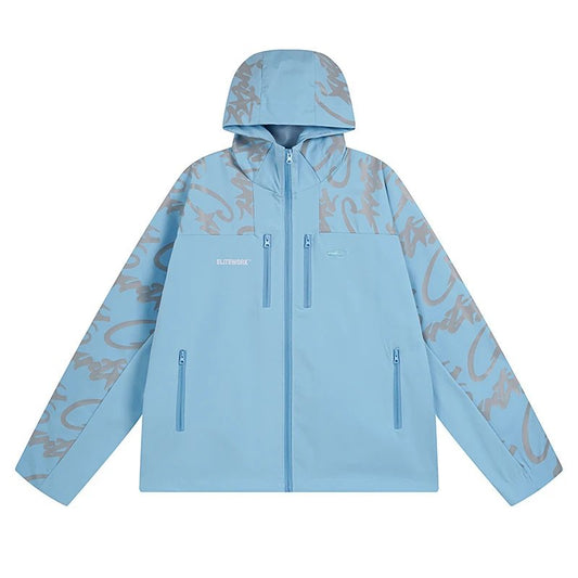 Corteiz Elitework Shell Jacket Blue