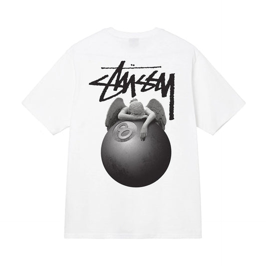 Stussy 8 Ball Angel T-shirt White