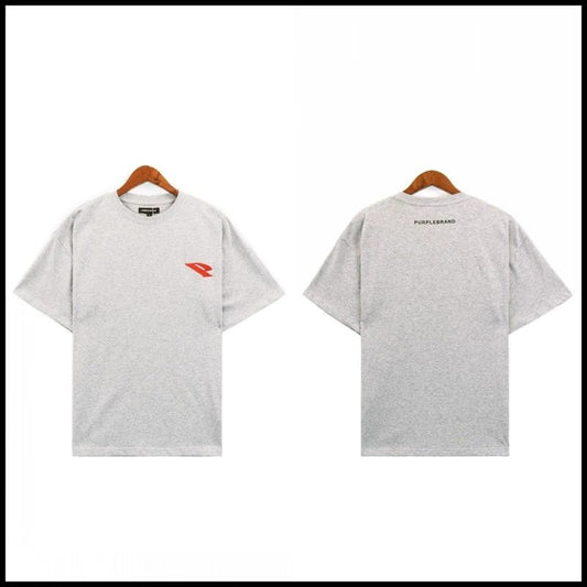 Purple Brand small icon T-shirt Grey