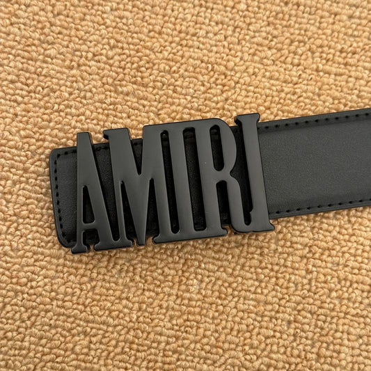 Amiri Big Font Belt Black