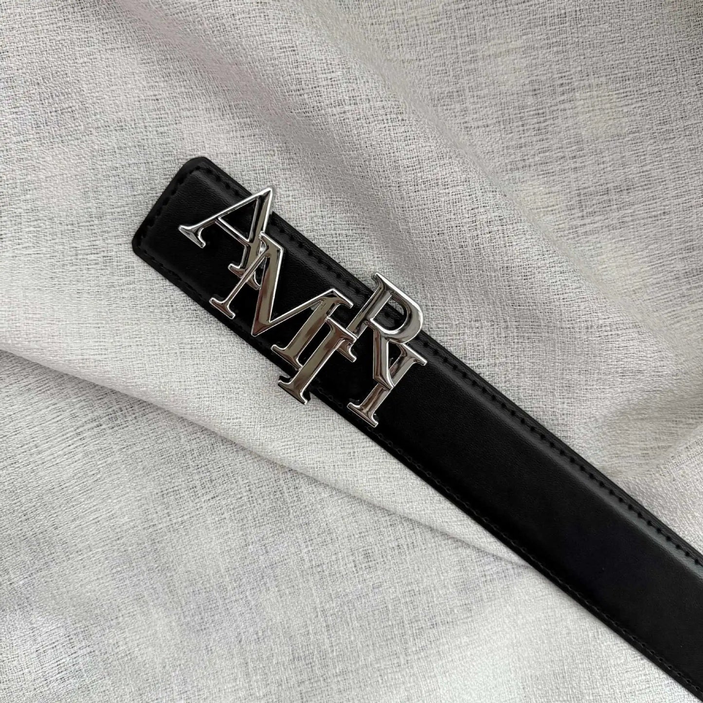 Amiri distorted Font Belt Silver