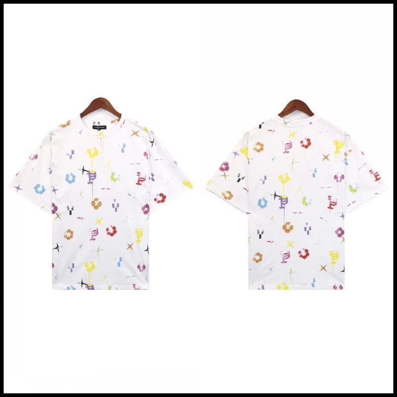 Purple Brand all over colorfull T-shirt White