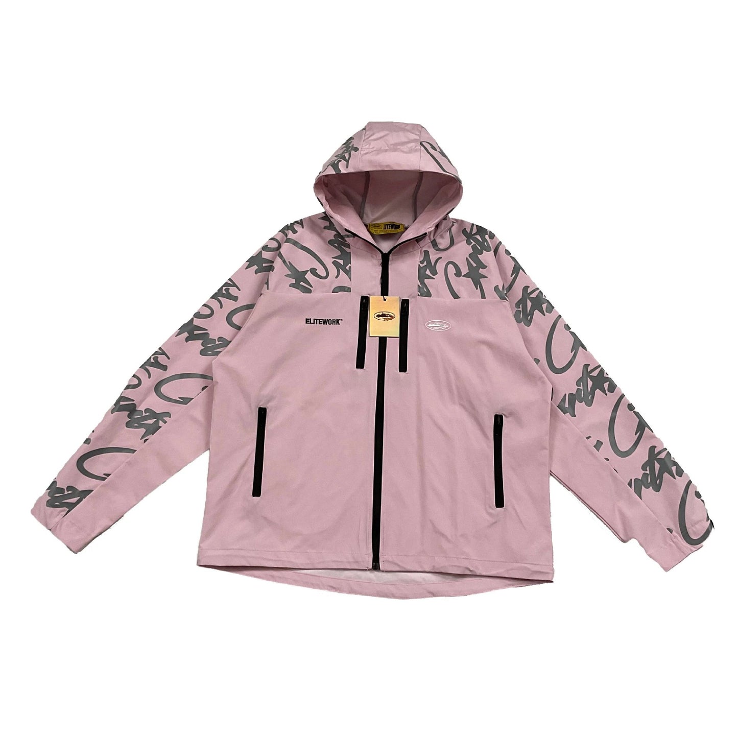 Corteiz Elitework Shell Jacket Pink