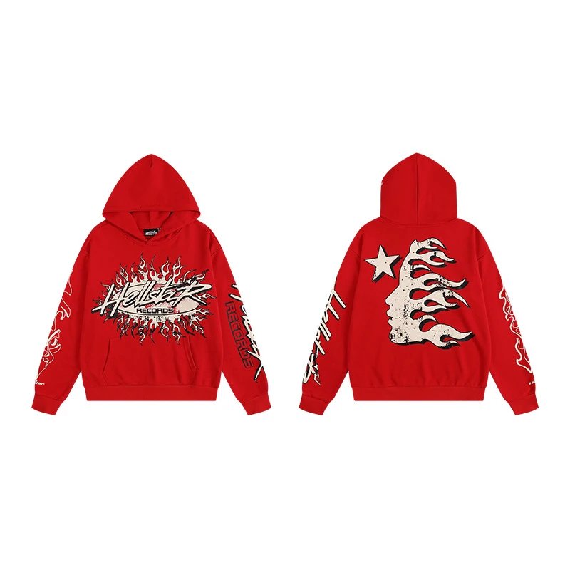 Hellstar Records Hoodie Red