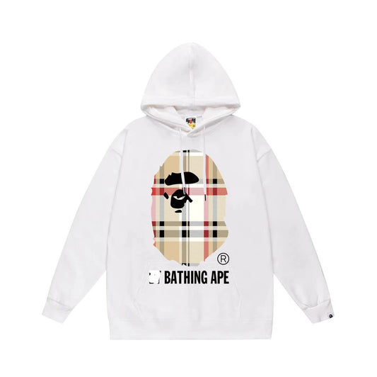 Burberry x Bape Hoodie White