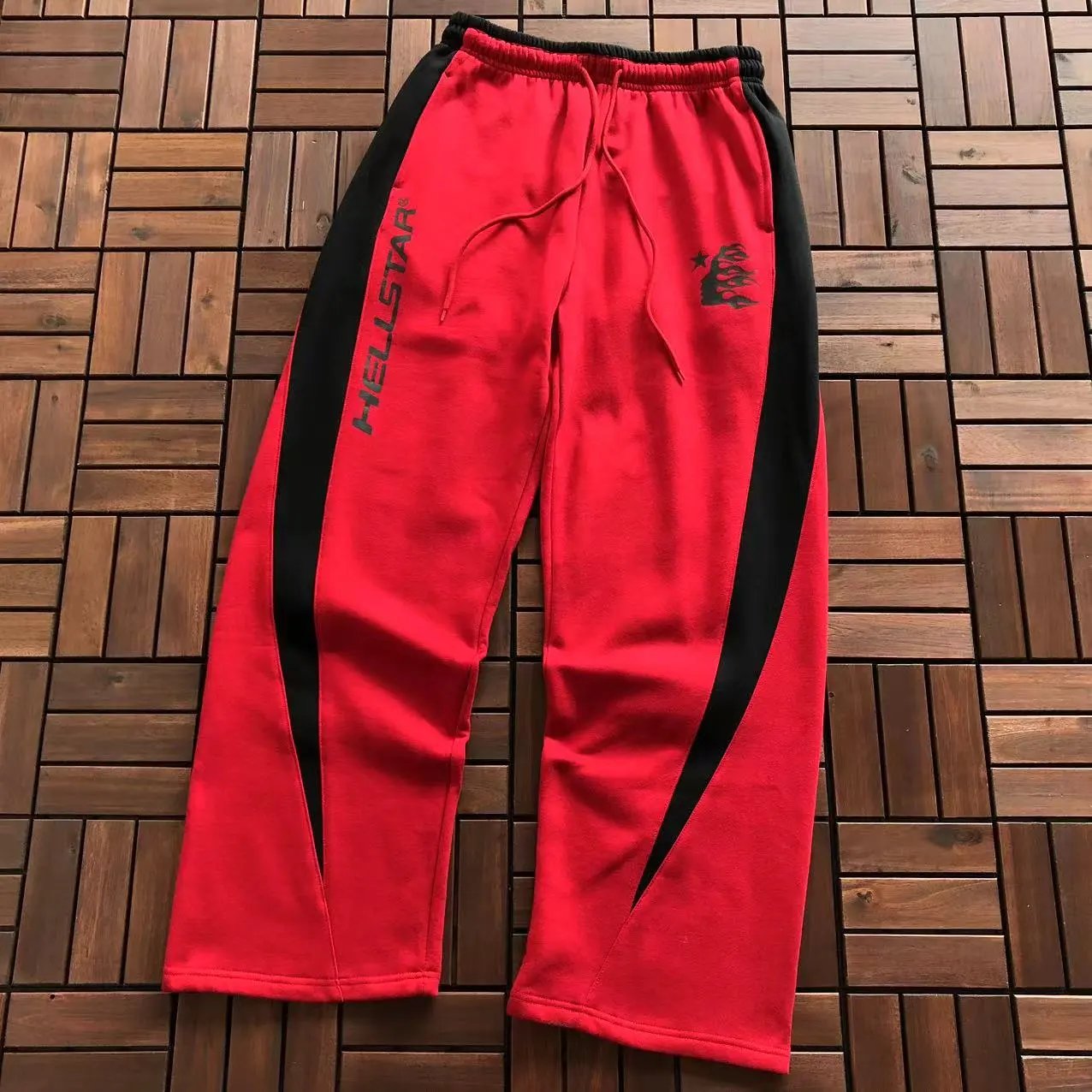 Hellstar Open Leg Jogger Red