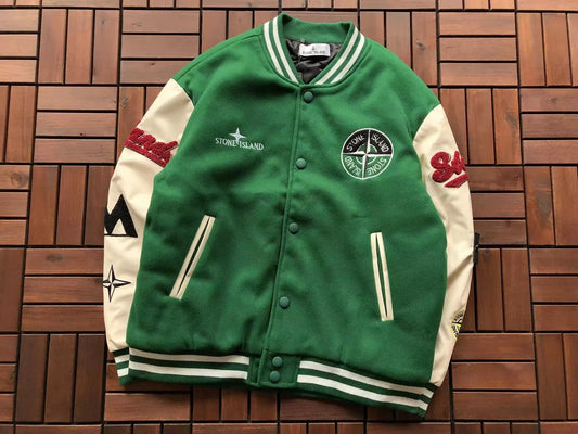 Stone Island College Jacket Green