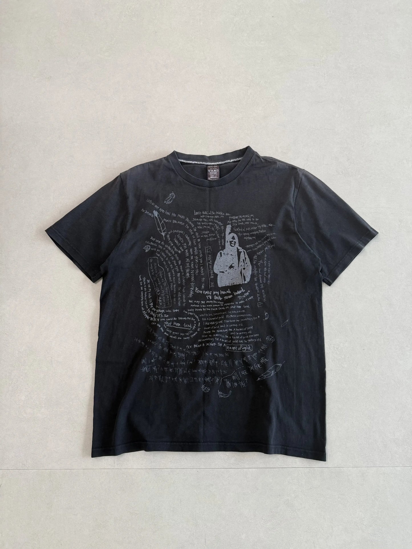 Nmber Nine Text T-shirt Black