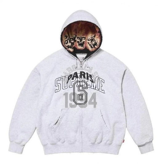 Maison Margiela x Supreme Zip-Up Hoodie Grey