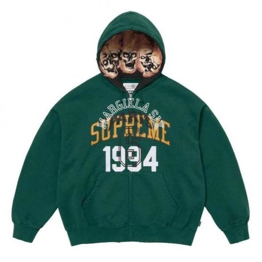 Maison Margiela x Supreme Zip-Up Hoodie Green