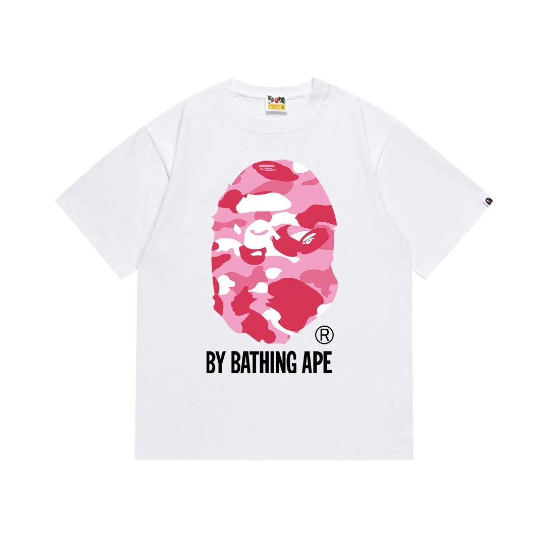Bape Pink Ape T-shirt White