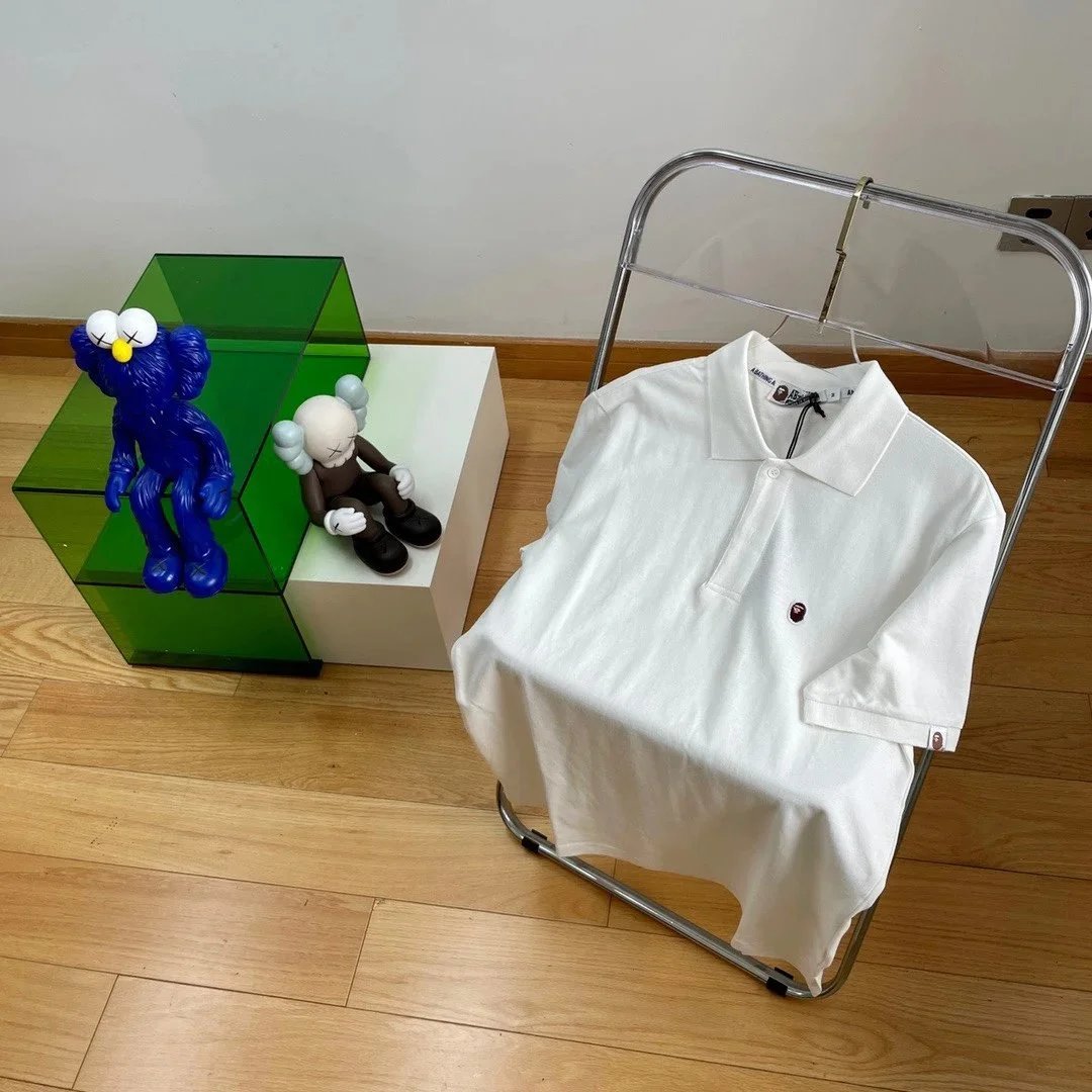 Bape small Icon Polo shirt White