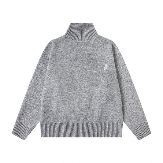 Stussy Turtleneck Sweater Grey