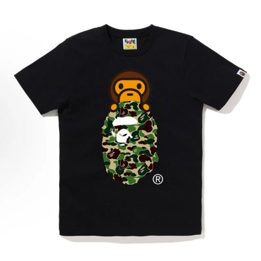 Bape Baby Milo on top  T-shirt Black