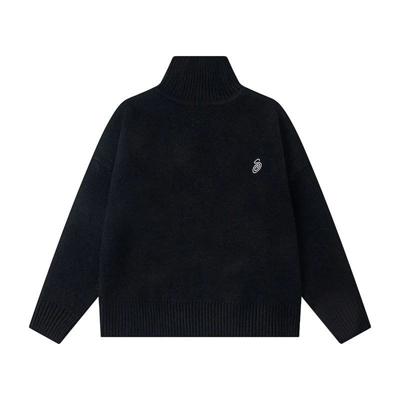 Stussy Turtleneck Sweater Black