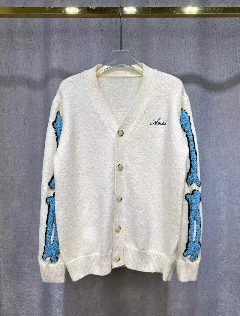 Amiri Knit Cardigan White
