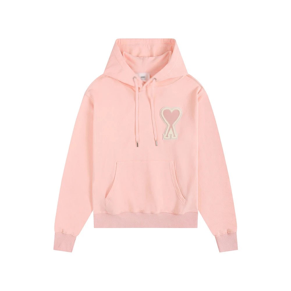 Ami stitched icon Hoodie Pink