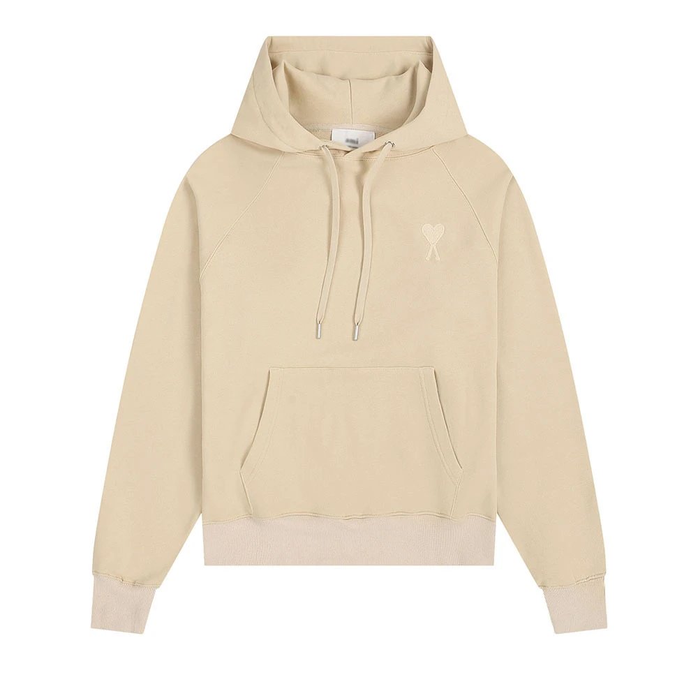 Ami small icon Hoodie Beige