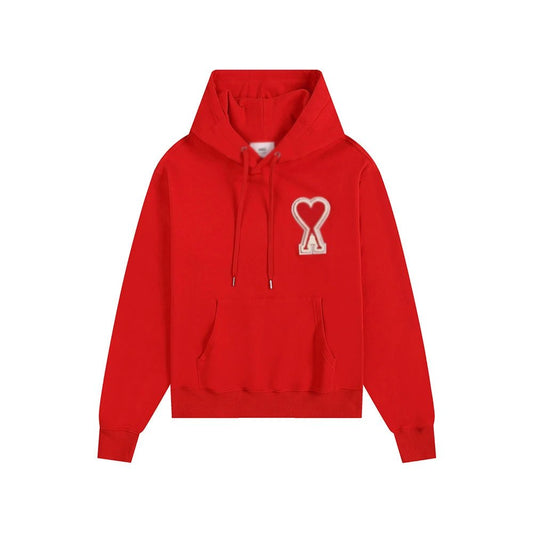 Ami stitched icon Hoodie Red