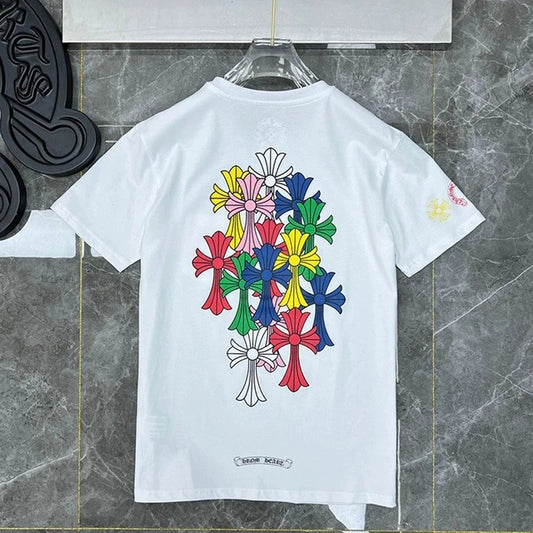 Chrome Hearts Colorfull Cross T-shirt White