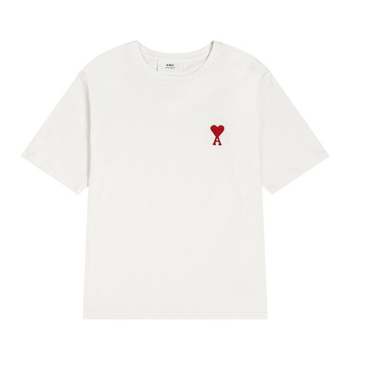 Ami T-shirt White (Red A)