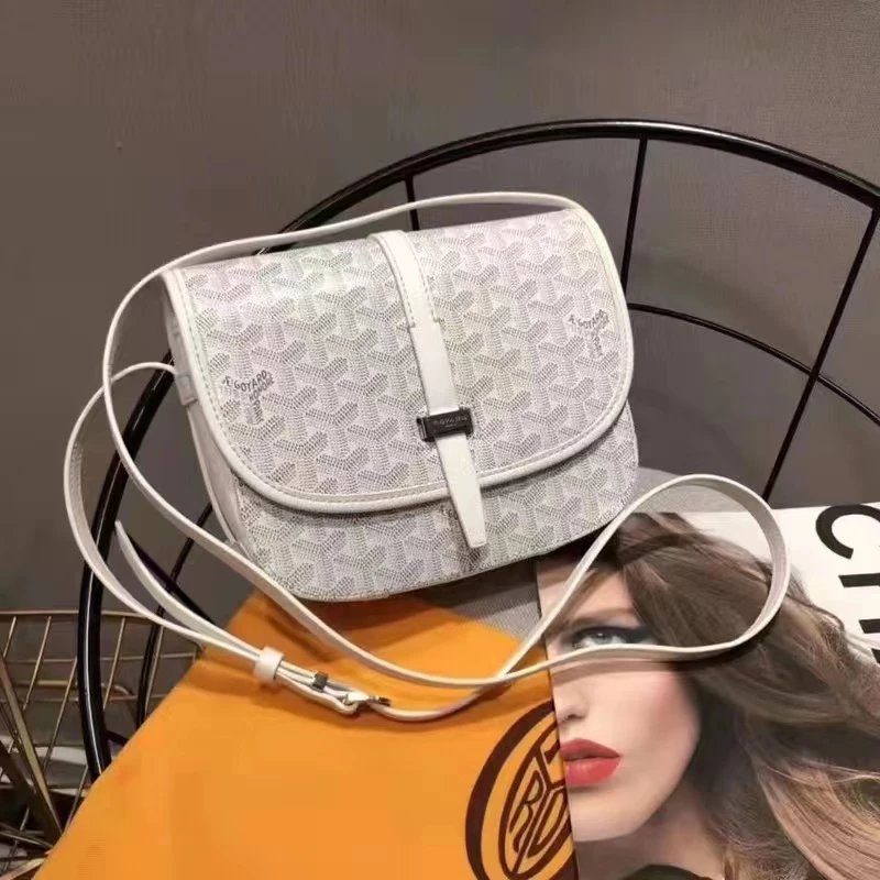 Goyard Belvedere MM Bag White