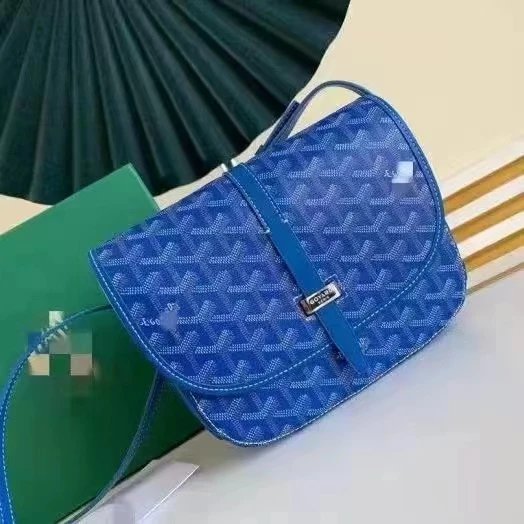 Goyard Belvedere MM Bag Blue