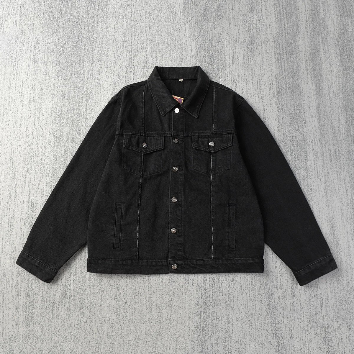 Corteiz C-Star Denim Jacket Black