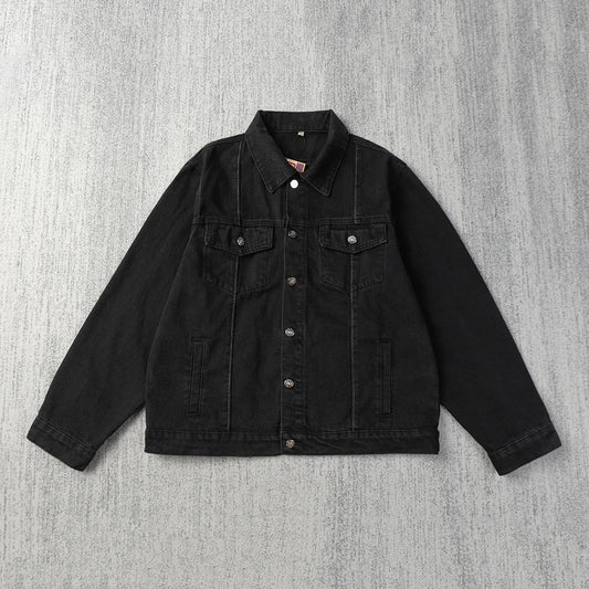 Corteiz C-Star Denim Jacket Black