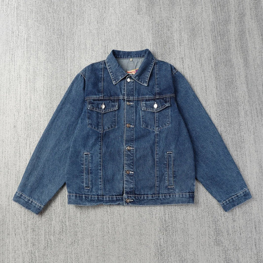 Corteiz C-Star Denim Jacket Blue