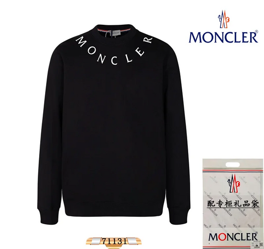 Moncler chain icon Sweater Black