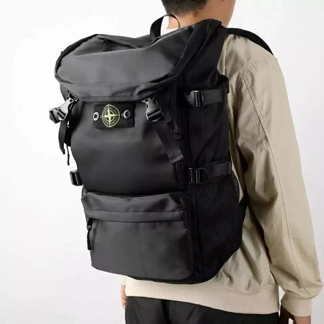 Stone Island Big Backpack Black