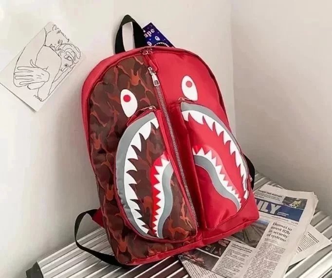 Bape Backpack Red
