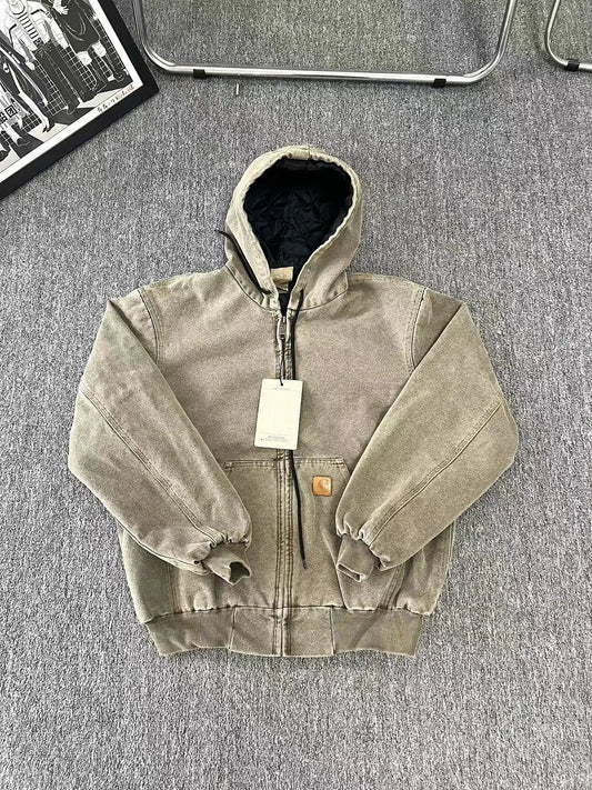 Carhartt Work in Progress Zip-Up Hoodie Creme