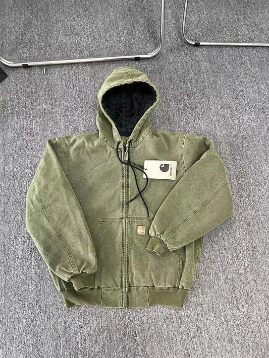 Carhartt Work in Progress Zip-Up Hoodie Green