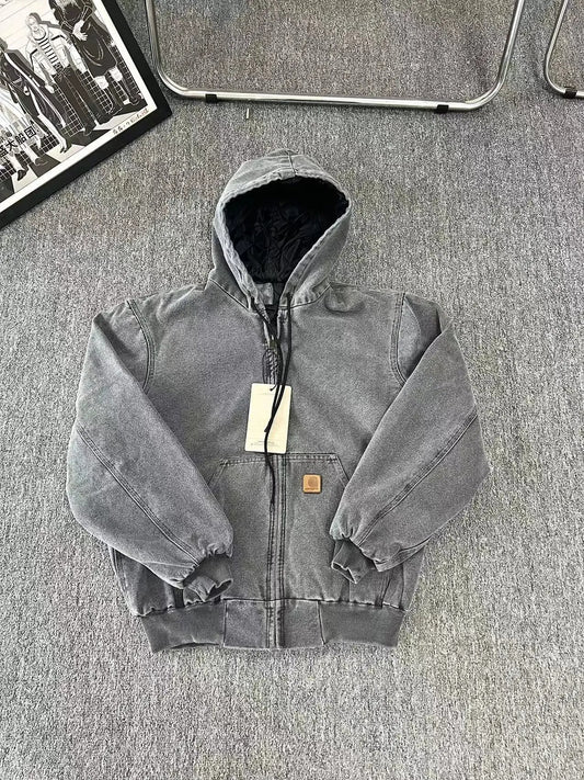 Carhartt Work in Progress Zip-Up Hoodie Grey