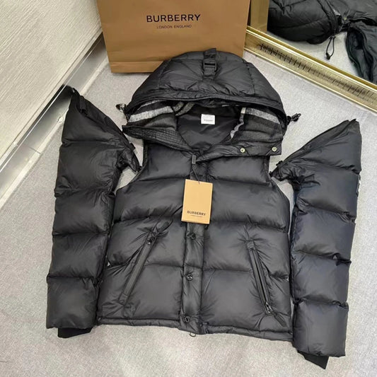 Burberry Puffer Down Jacket Black (Good Batch)