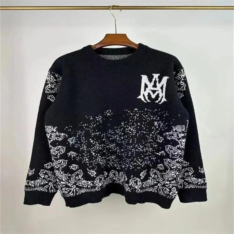 Amiri Knit Fade Sweater Black