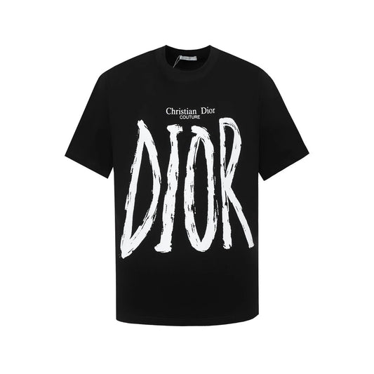 Christian Dior big Dior writing T-shirt Black