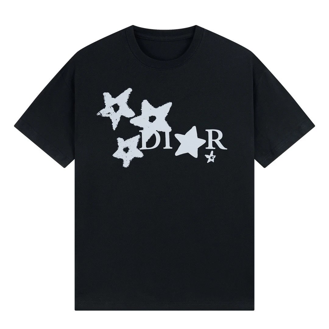 Christian Dior small Stars T-shirt Black